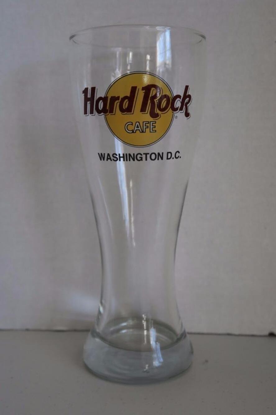 Hard Rock Cafe Washington DC Pilsner Beer Tall Glass -121615